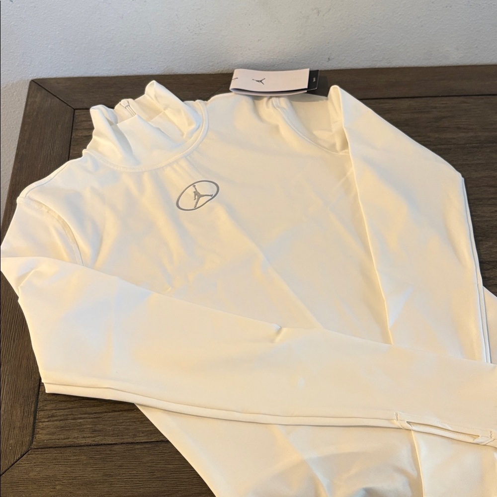 NWT [Jordan] Flight Mountainside Long-Sleeve High-Neck Bodysuit White Womens M - Picture 9 of 16